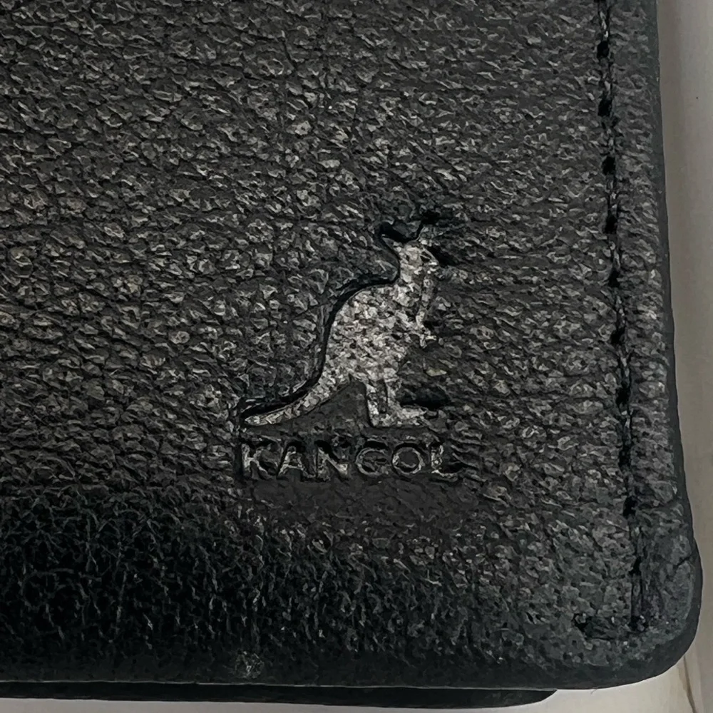 Kangol Men’s Black Genuine Leather Wallet